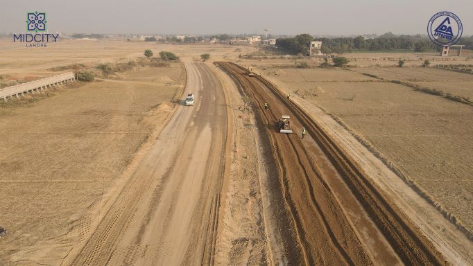 Midcity Housing Lahore development works in progress