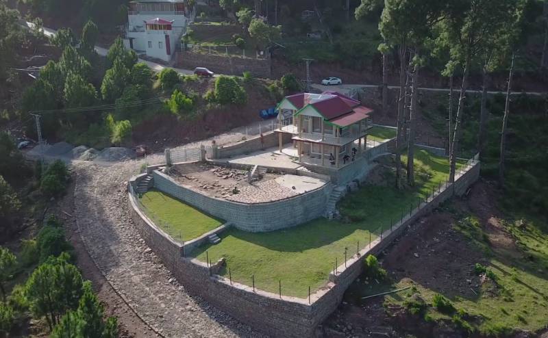 Aerial view of Club house in Murree Resorts