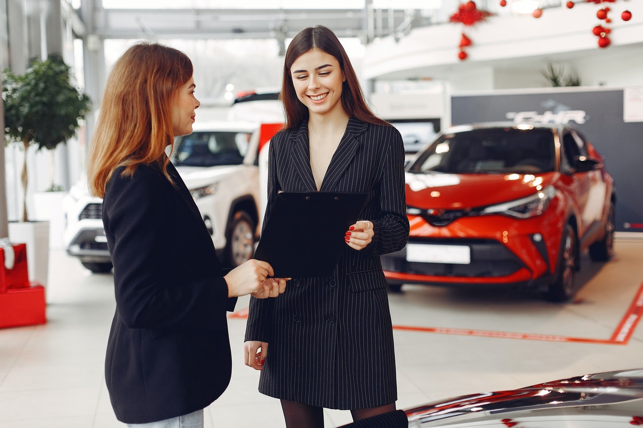 TWo women at showroom