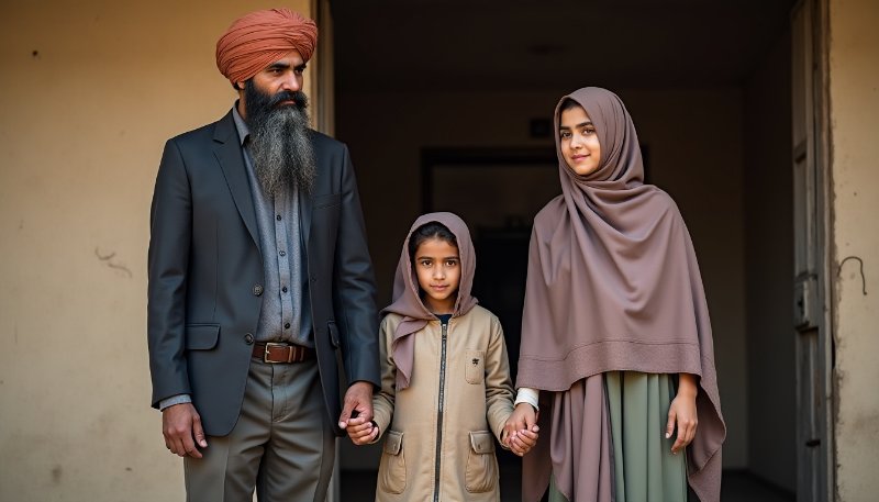 Indicative Reference Image: Boota Singh and Zainab & Their Daughter in India