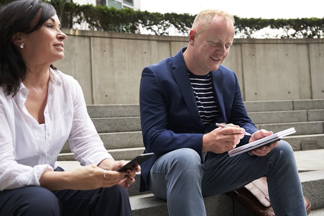 couple Analyzing Key Difference Between Job and Career