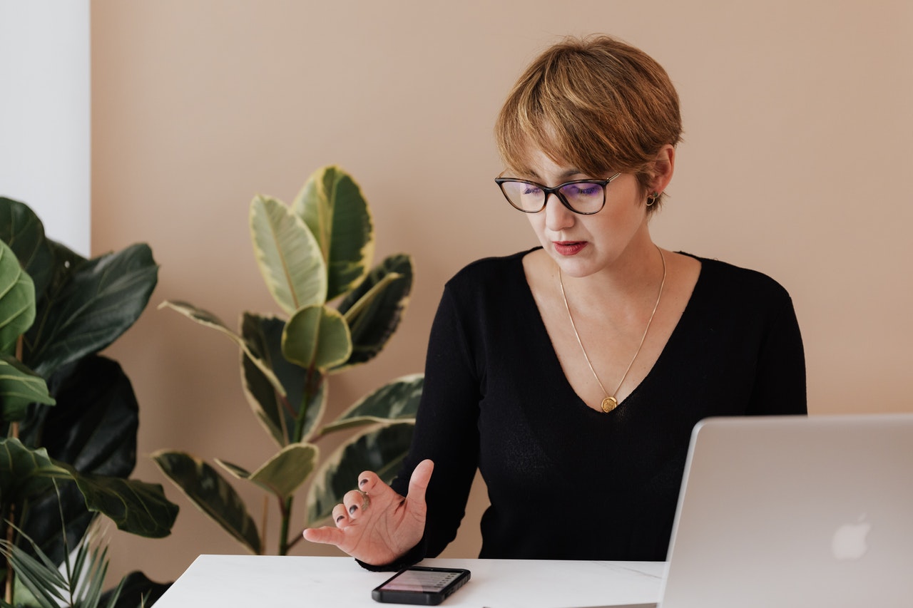 Woman reflecting the Without Six Sigma environment